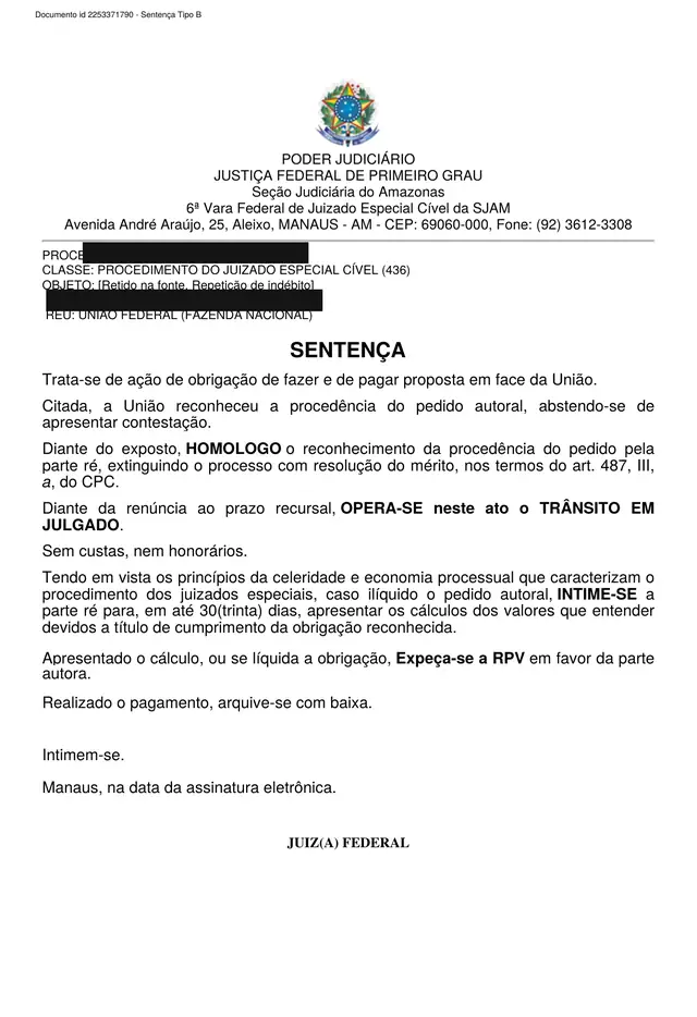 Decisão judicial do Tema 324 da TNU — Amazonas