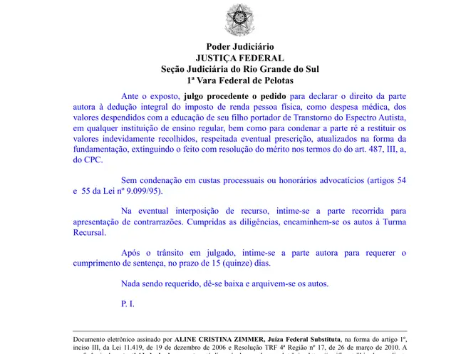 Decisão judicial do Tema 324 da TNU — Rio Grande do Sul